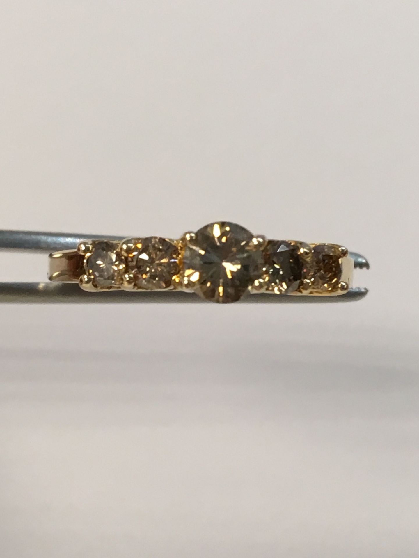 14K Yellow Gold Diamond Ring