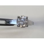 Pre-owned: 18ct WHITE GOLD 1.62ct DIAMOND RING (P0179)