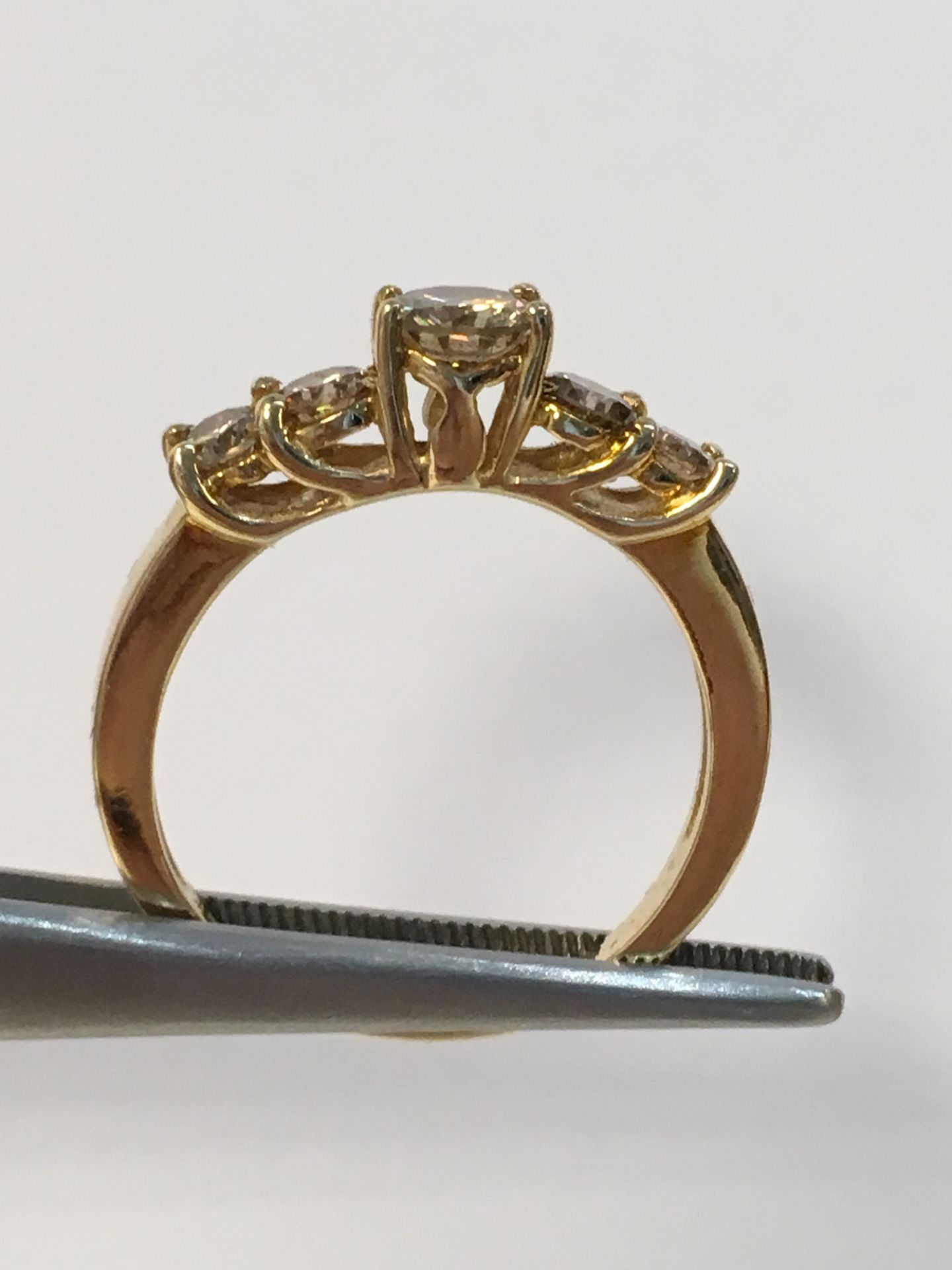 14K Yellow Gold Diamond Ring - Image 3 of 3