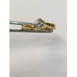 10K Yellow Gold Ring with 0.28Ct Diamond