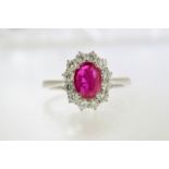 Ruby & Diamond Ring (VALUATION £2375)