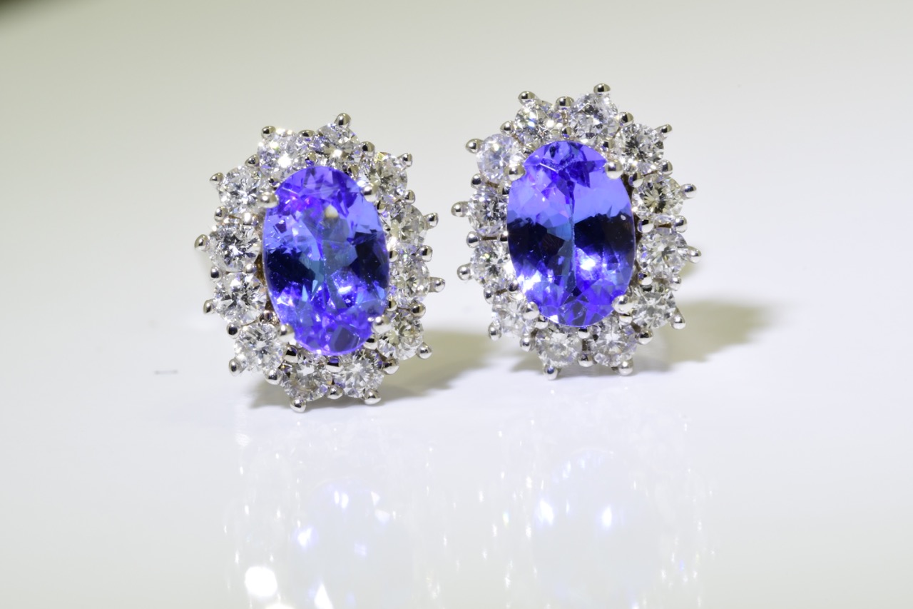 Tanzanite Earrings (VALUATION £1650)