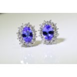 Tanzanite Earrings (VALUATION £1650)