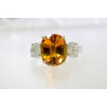 Sapphire & Diamond Ring (VALUATION £5795)