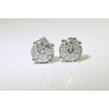 Diamond Earrings (VALUATION £1275)