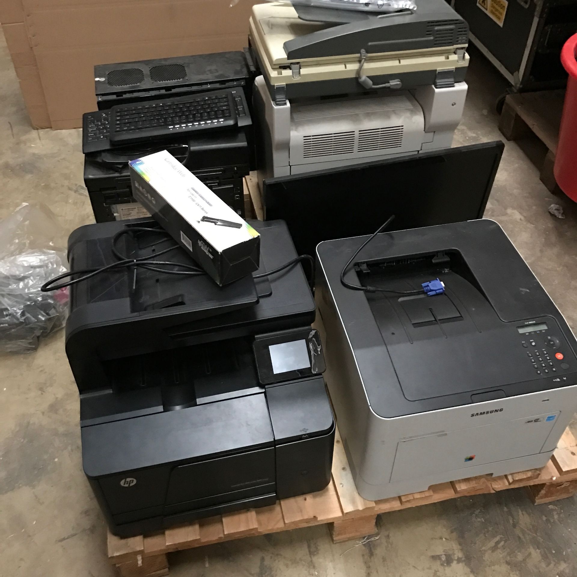 Pallet of Computer and AV Equipment