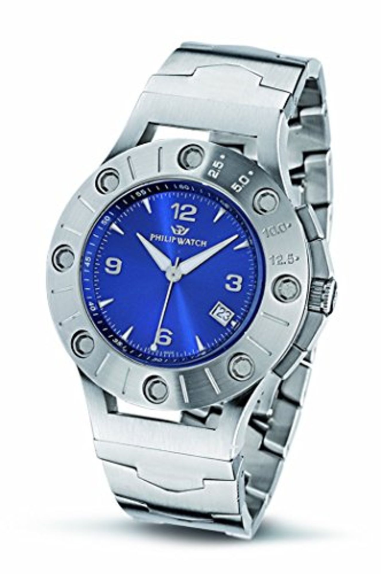 Philip Watch Temporada Blue Dial with Stainless Steel Strap - Free Delivery - Warrantied