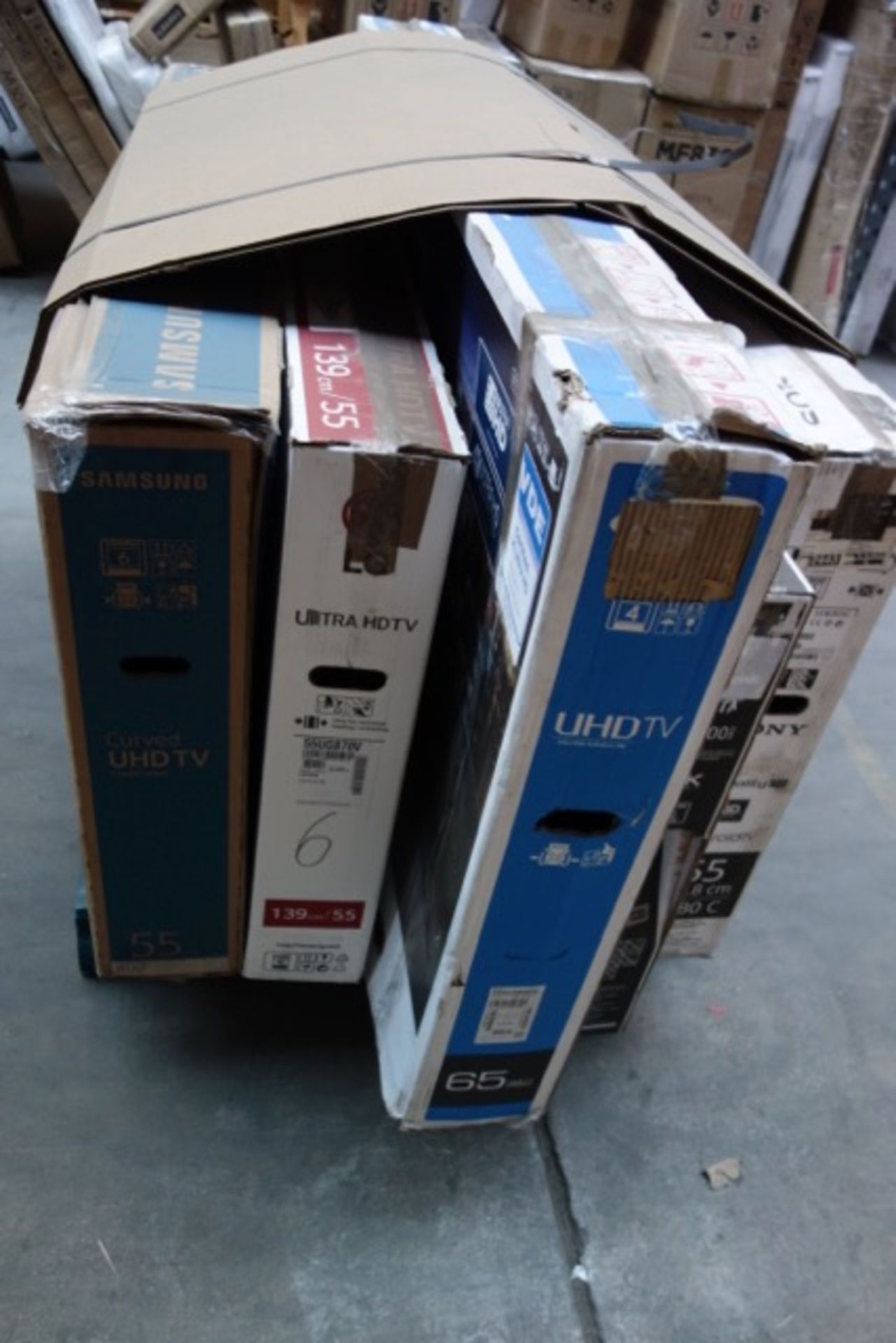 (27) PALLET TO CONTAIN 5 x VARIOUS TV'S TO INCLUDE: SAMSUNG UE55KU670U 55 INCH, LG 55UG870V 55 INCH, - Image 3 of 3