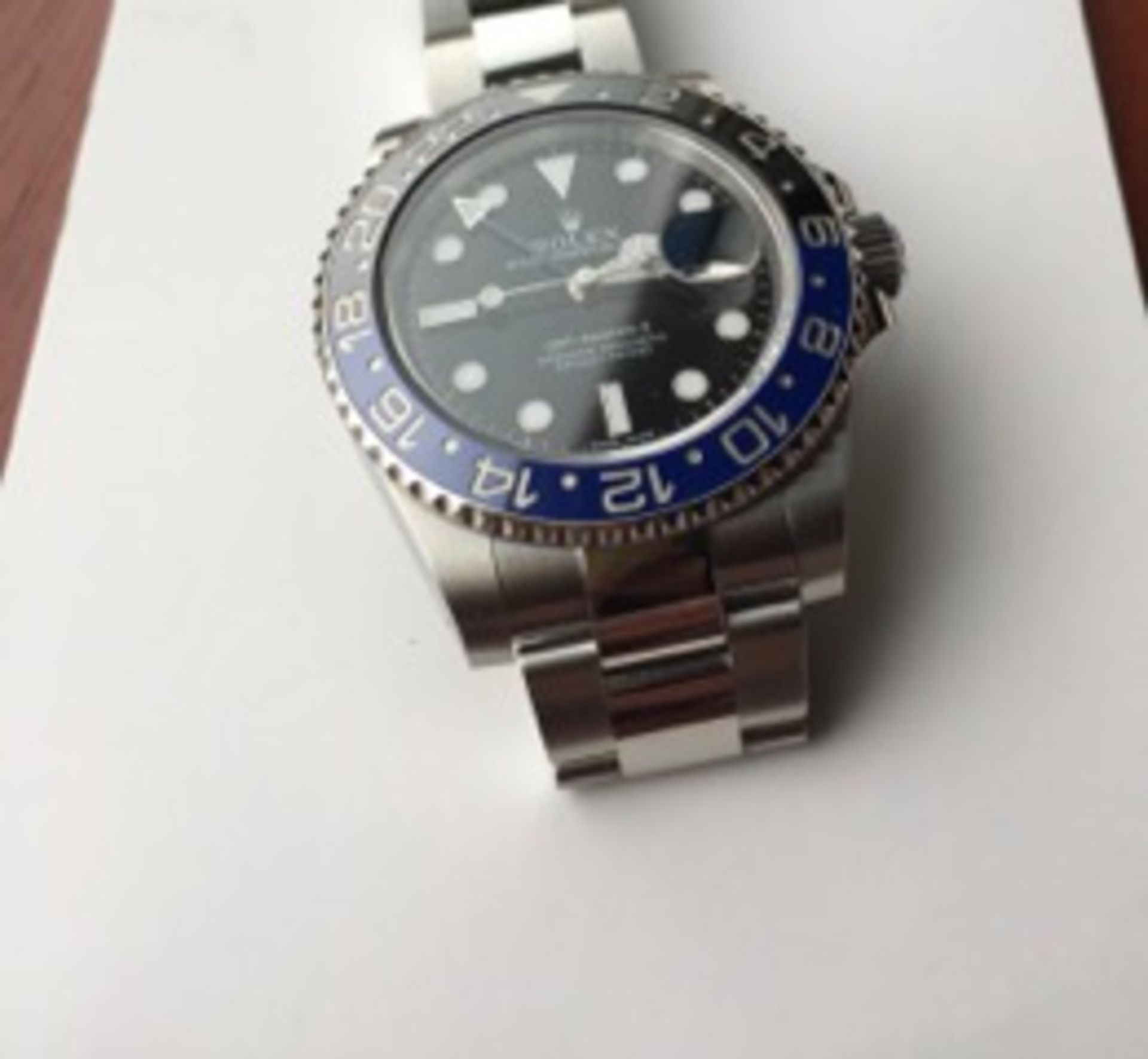 Rolex GMT 2 black/blue (batman) model 116710 - Image 3 of 6