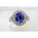 Tanzanite & Diamond Ring