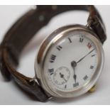 Rare Francois Borgel Silver Case WW1 Trench Watch - NO RESERVE