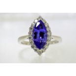 Tanzanite & Diamond Ring