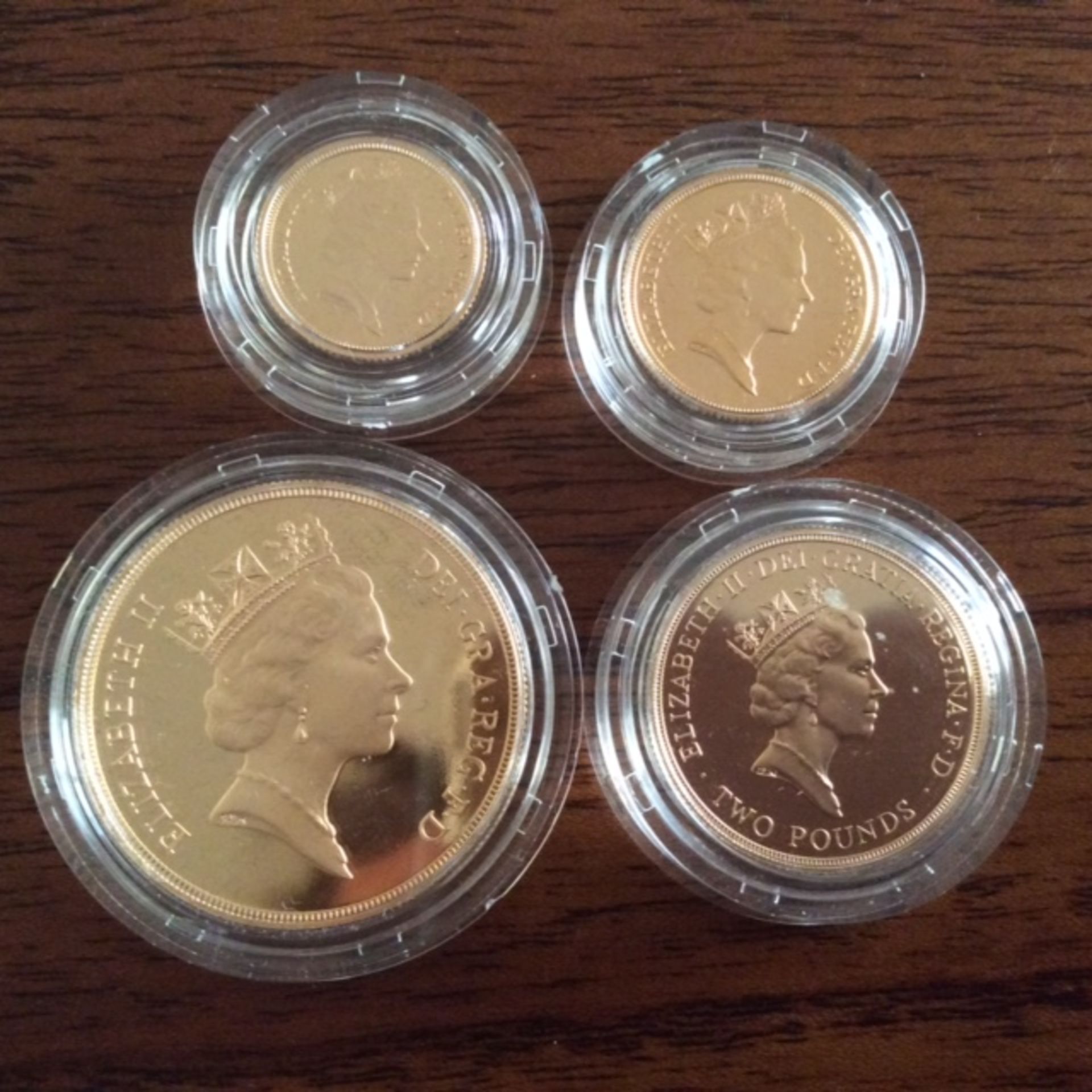 SOVEREIGN 1489-1989 GOLD 4 COIN PROOF SET - 500TH ANNIVERSARY OF THE 1ST UK SOVEREIGN - Image 2 of 5