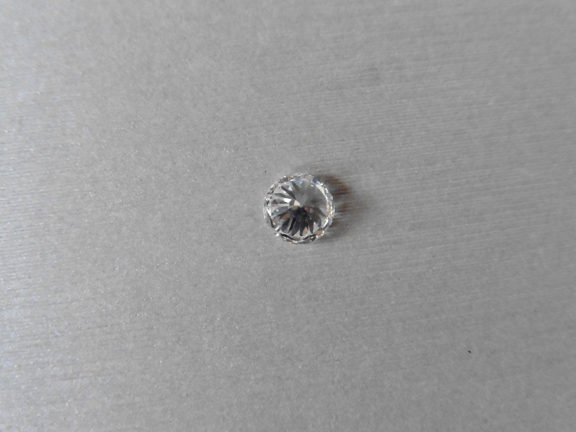 1.06ct single brilliant cut diamond, H colour SI1 clarity. 6.51mm x 6.55mm x 4.05mm. Suitable for - Image 4 of 6