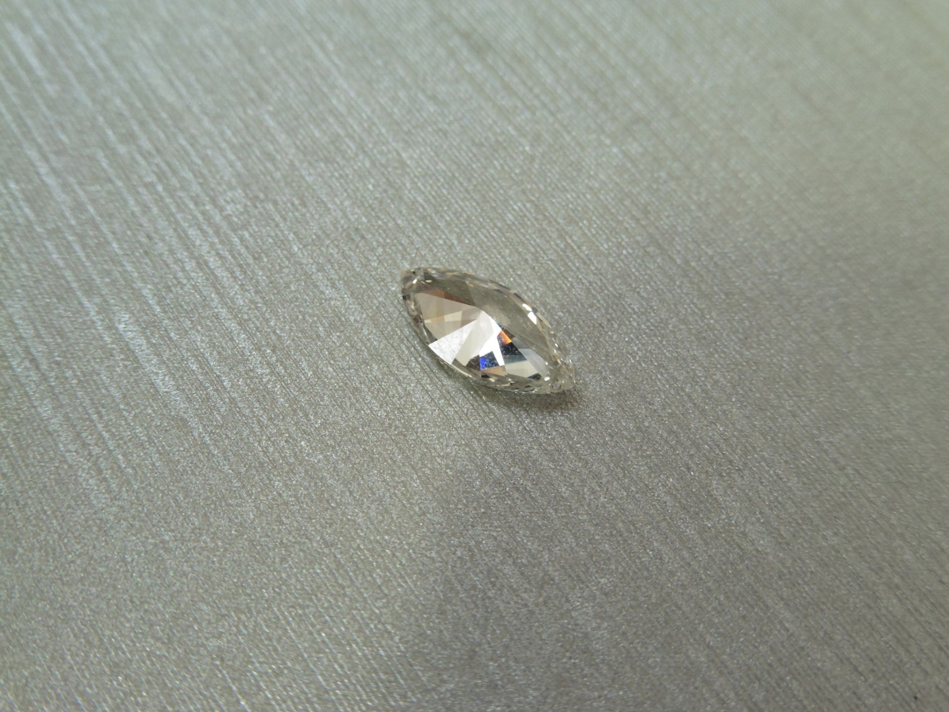 1.73ct single marquise cut diamond. Measurements 12.90 x 6.44 x 3.32mm. F colour and SI2 clarity. - Image 3 of 6