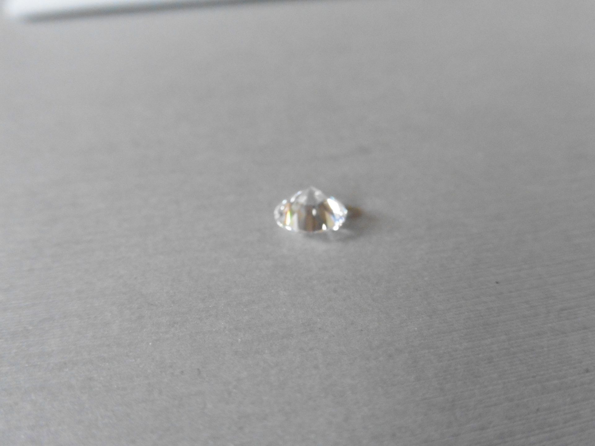 1.07ct single brilliant cut diamond, G colour VS2 clarity. 6.51 mm x 6.52mm x 4.05mm. Suitable for - Image 3 of 6