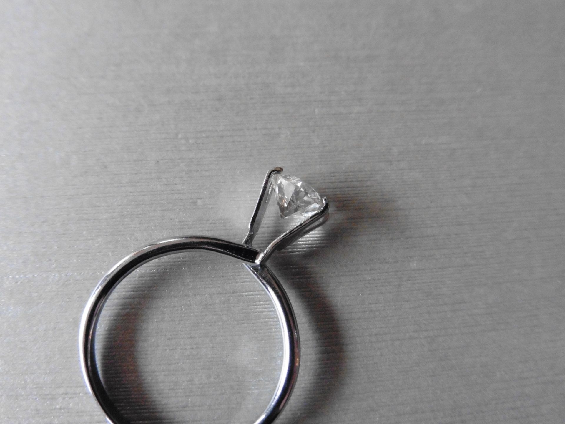 1.01ct single brilliant cut diamond, G colour SI1 clarity. 6.37mm x 6.41mm x 4.03mm. Suitable for - Image 4 of 5