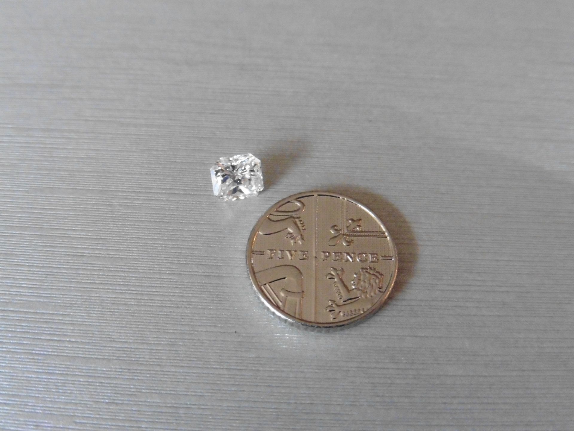 1.20ct single radiant cut diamond F colour VS2 clarity. 6.27 x 5.93 x 4.10mm. Suitable for - Image 5 of 6