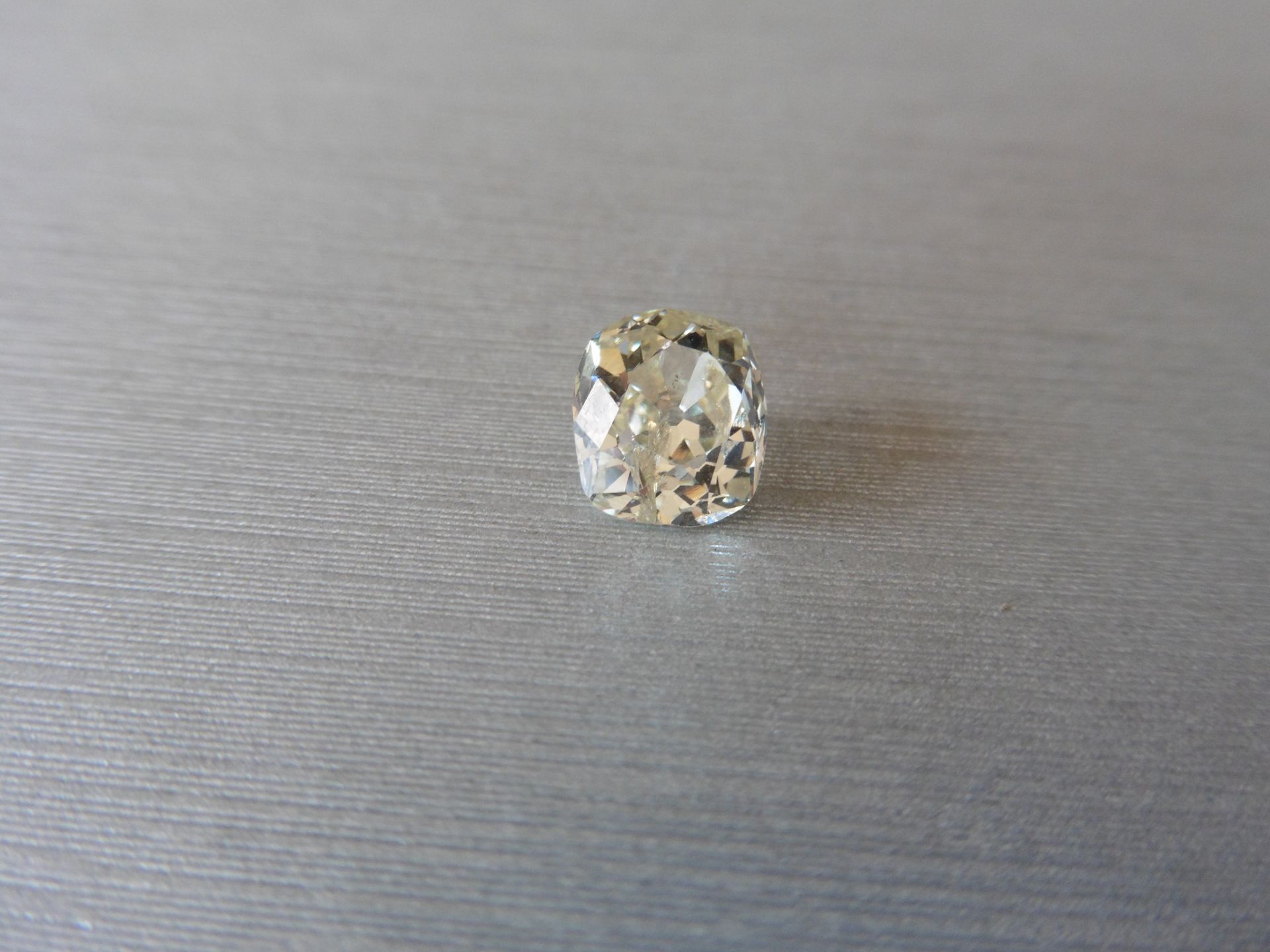 3.45ct single old cut cushion diamond K colour Si2 clarity. Suitable for mounting in a ring or - Image 2 of 5