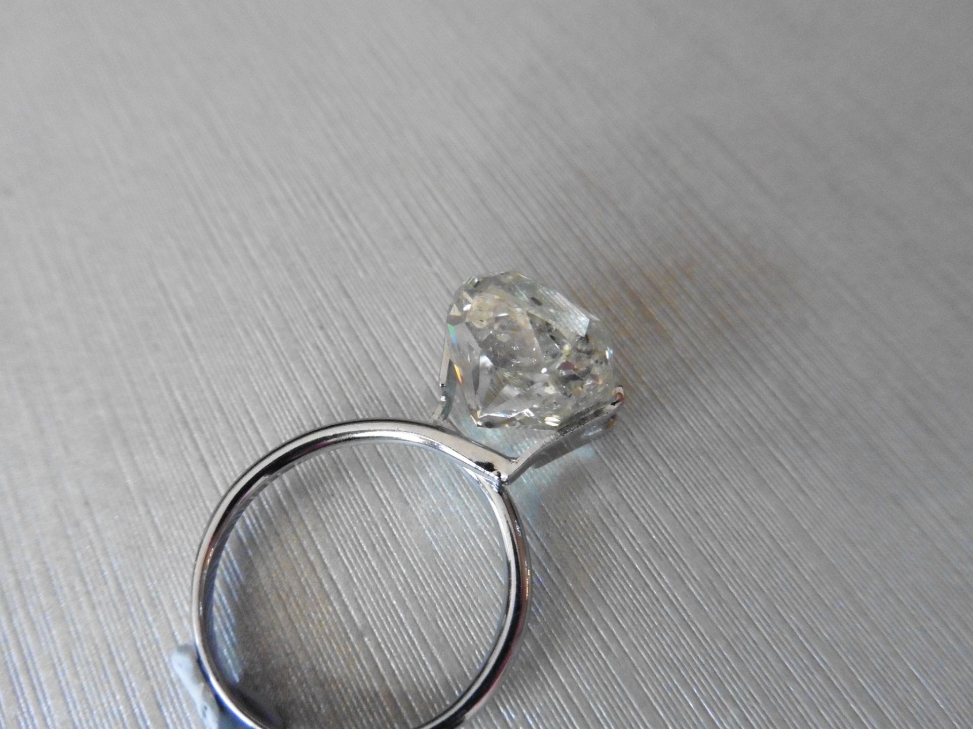 10.10ct single old cut cushion diamond , K colour SI2 clarity. Suitable for mounting in a ring or - Image 4 of 5