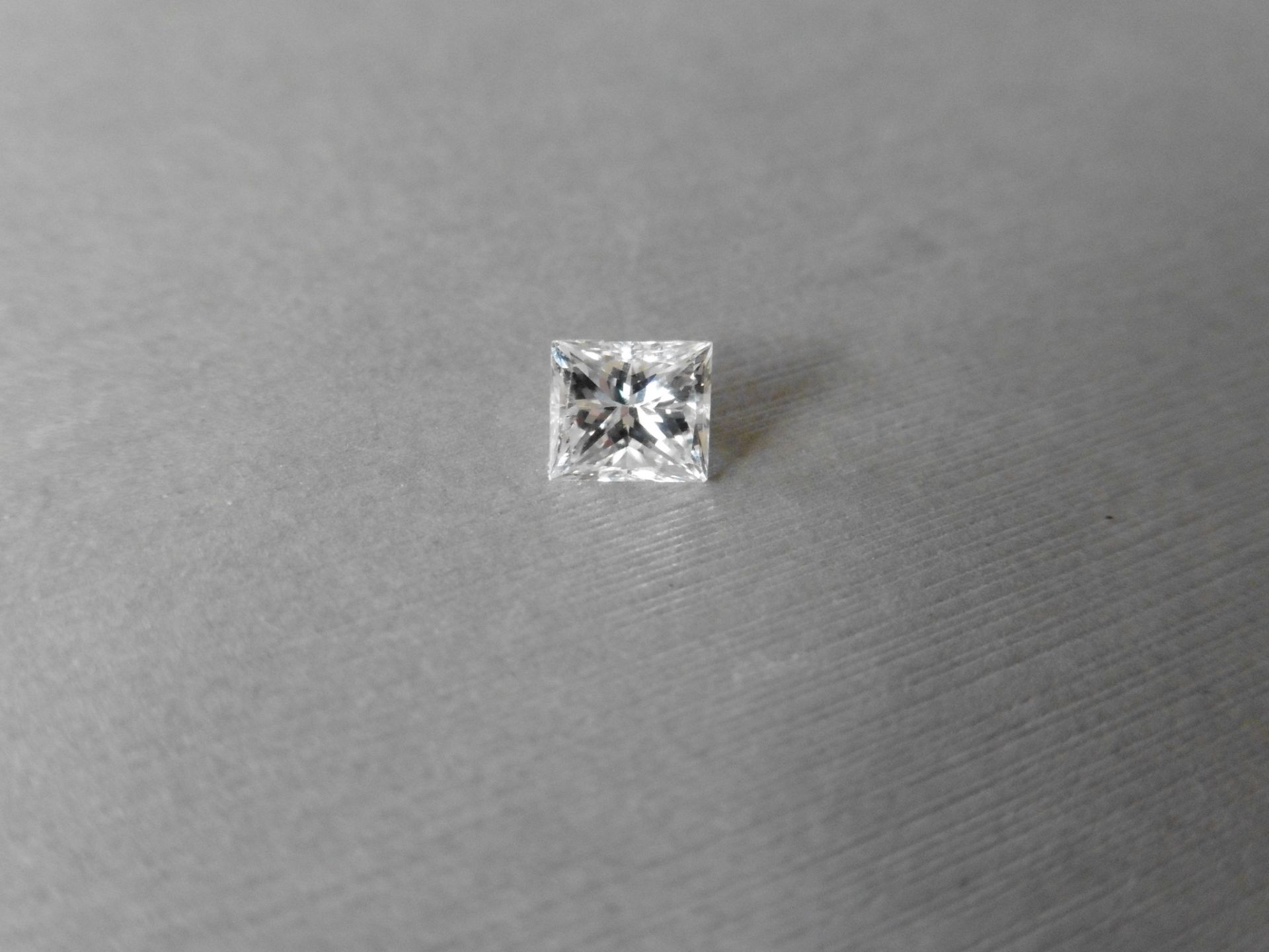 2.00ct single princess cut diamond. G colour, SI 1 clarity. Measurements 6.67 x 6.82 x 5.12mm.