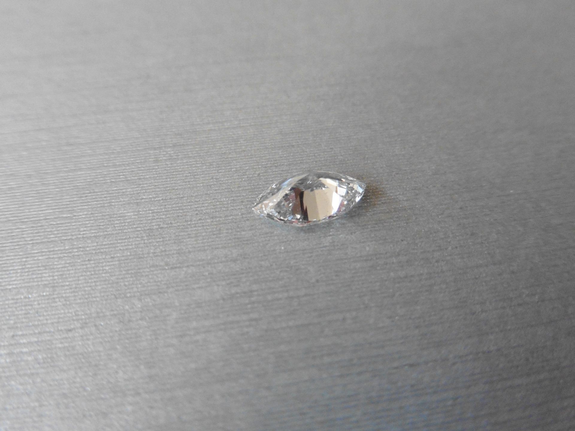 1.18ct single marquise cut diamond E colour Si1 clarity. 9.89 x 5.64 x 3.81. GIA certification. - Image 2 of 4