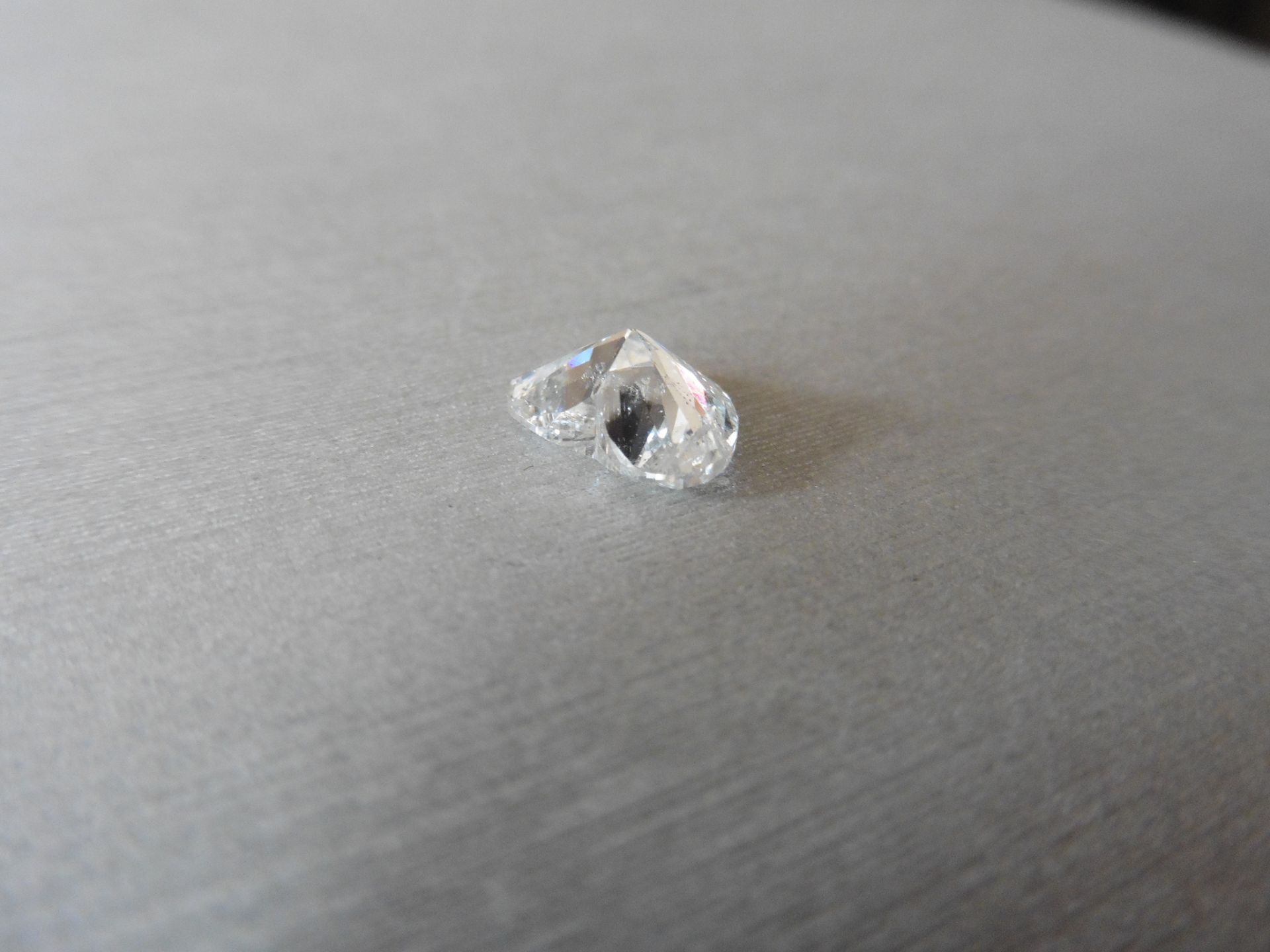 2.66ct single heart shaped diamond measurements 9.83 x 8.84 x 4.91mm. I Colour, SI2 Clarity. No - Image 4 of 6