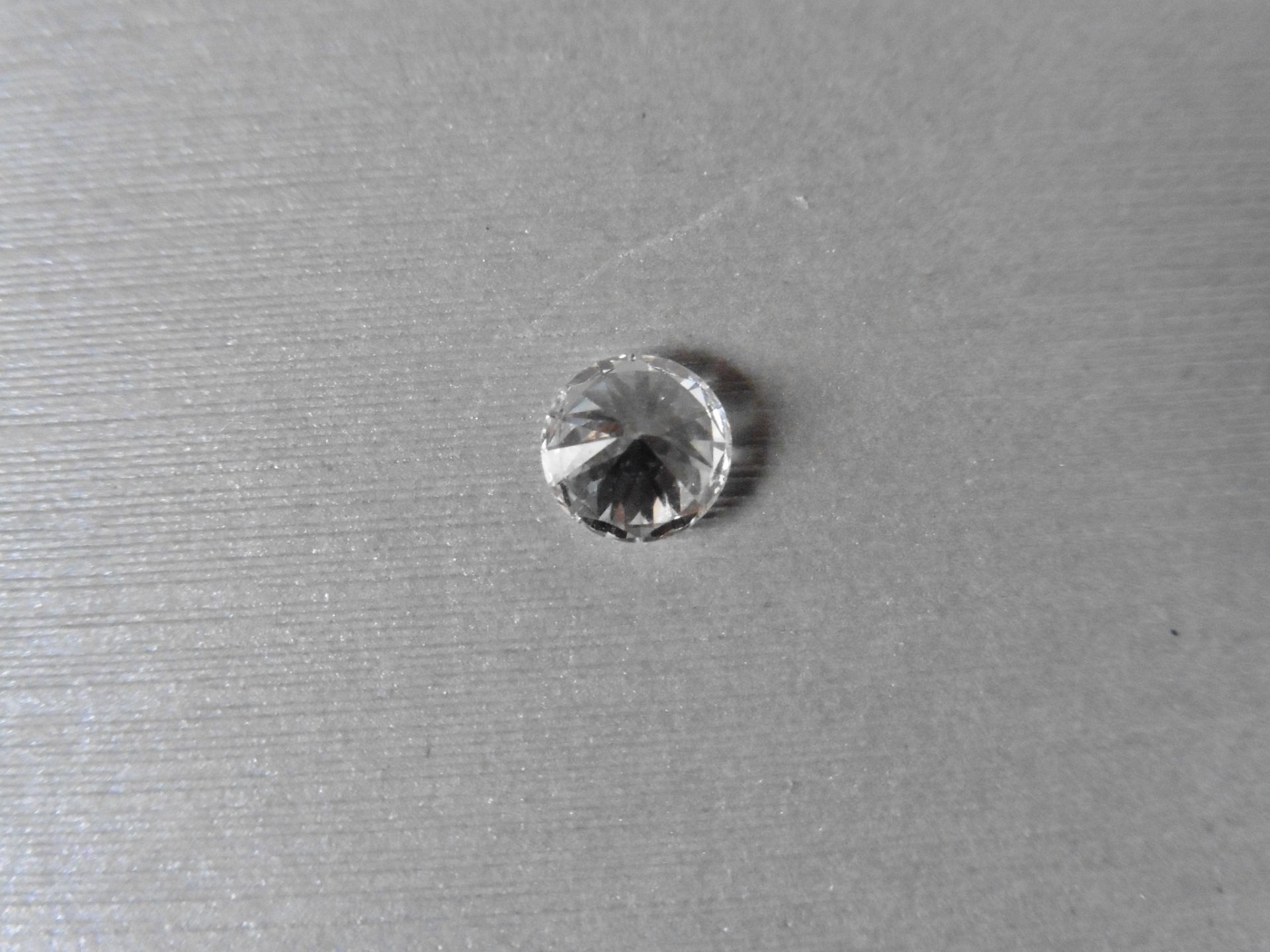 1.07ct single brilliant cut diamond, H colour SI1 clarity. 6.54 mm x 6.58mm x 4.01mm. Suitable for - Image 4 of 6
