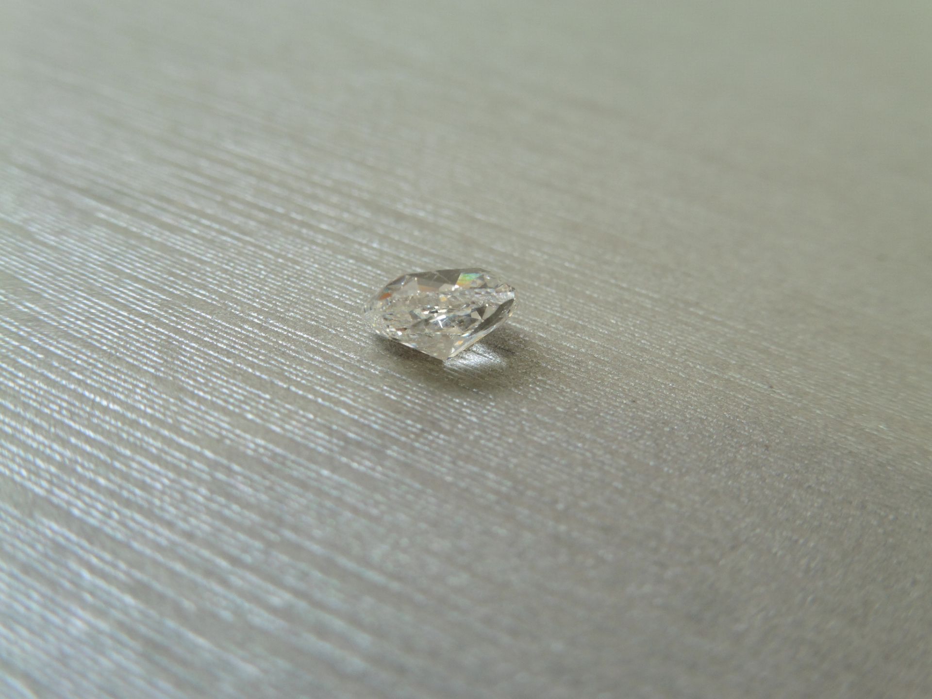 1.01ct single cushion cut diamond. Measurements 6.41 x 5.29 x 3.57mm. F colour and Si2 clarity. - Image 3 of 5