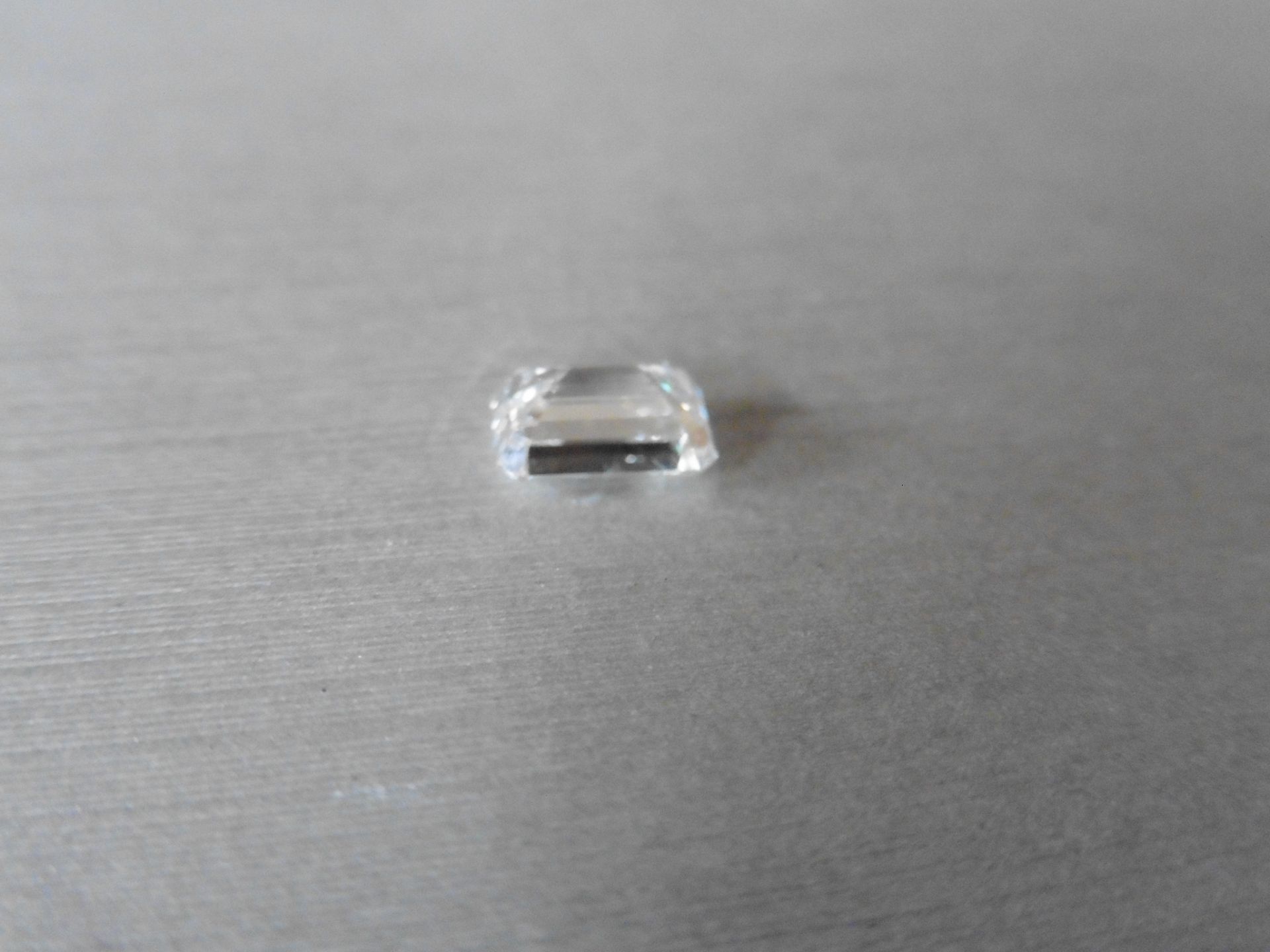 1.50ct single emerald cut diamond. Measures 7.67 x 5.41 x 3.53mm. F colour SI2 clarity. Valued at £ - Image 3 of 7