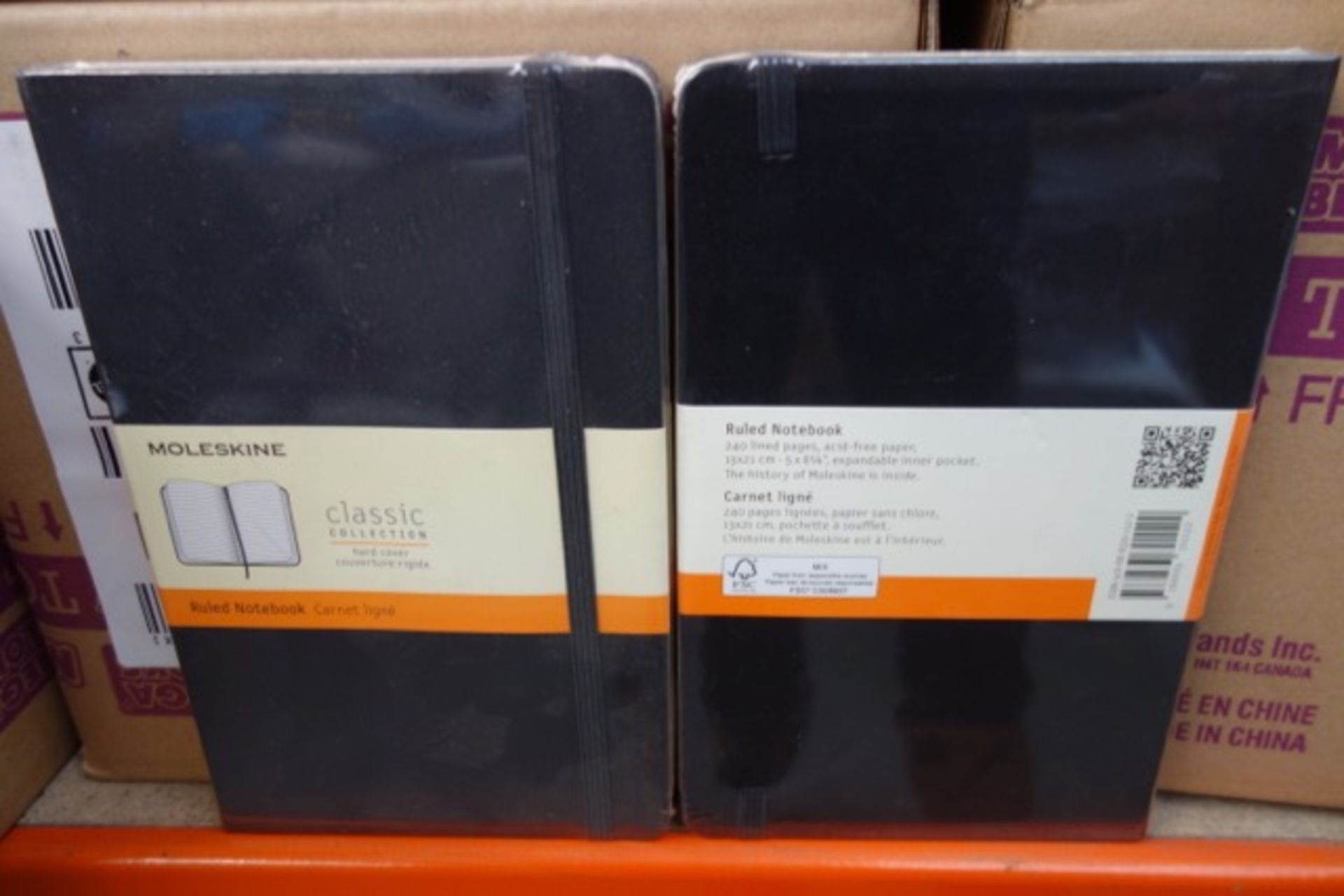 17 x Moleskine Classic Colletion Hard Cover Ruled Notebook. Brand new stock from a major Uk