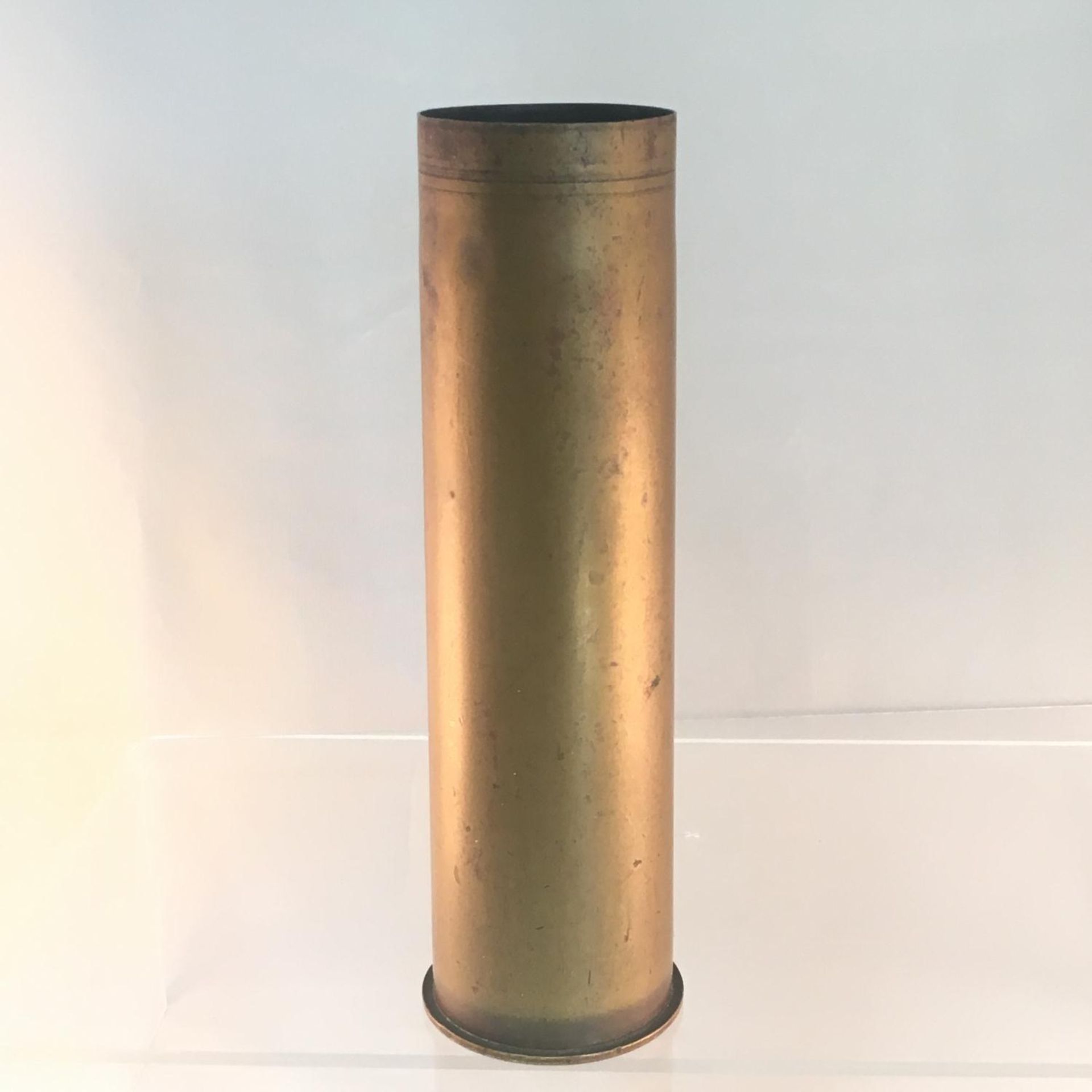 WW2 brass shell casing, marked to base 1944. Free UK delivery