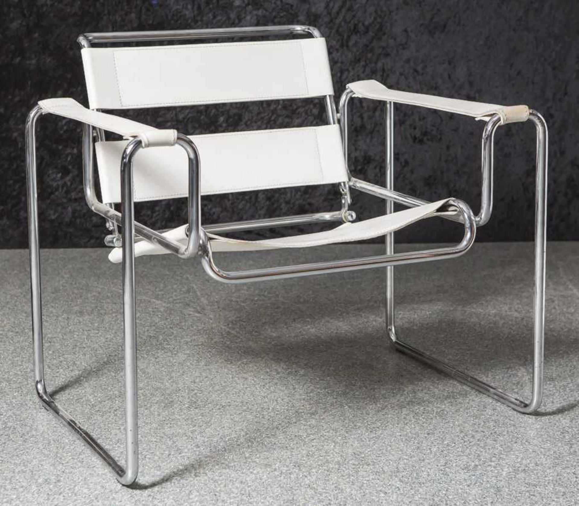Wassily Sessel, weiß, 70er Jahre.