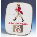 Tischkalender, Johnnie Walker - Born 1820 - Still going strong, 1960er Jahre,lithographiertes und