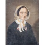 Unbekannter Maler (1. Hälfte 19. Jahrhundert), Porträt einer Bauersfrau in Tracht, Öl/Lw.Ca. 33,5