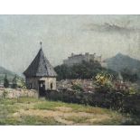Marcealla, I. (20. Jahrhundert), Ansicht von Salzburg, Öl/Malkarton, li. u. sign., ca. 40x 50 cm,