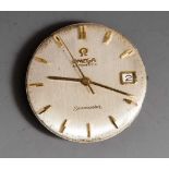Uhrwerk, Omega, Automatik, Kaliber 562, Metallzifferblatt mit goldfarbener Markierung,bez. "Omega