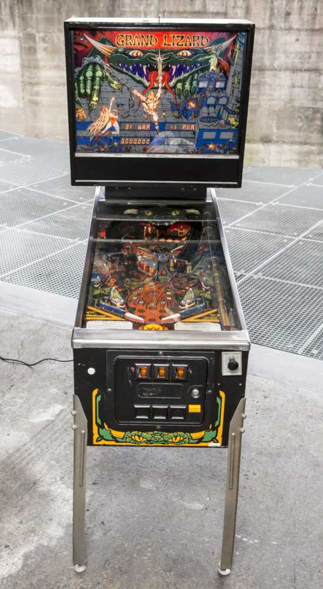 Flipper "Grand Lizard", Herst. Williams Electronics Inc. 1967-1985, Type Pinball für 4Spieler.