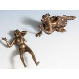 Bergmann, Franz Xavier (1861-1936), Satyr und Nymphe, erotische Wiener Bronze, um 1900.2-teilig,