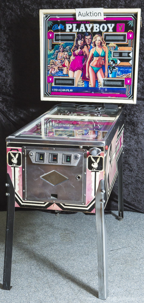 Flipper, Playboy Bally, 70er Jahre, Bally Corp. 1978, Auflage: 18250 Geräte, 2Flipperfinger, 3