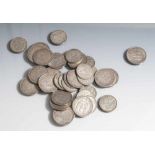 Konvolut von 34 Münzen, Deutsches Reich, darunter 15x 2 Reichsmark u. 19x 5 Reichsmark. 2Reichsmark: