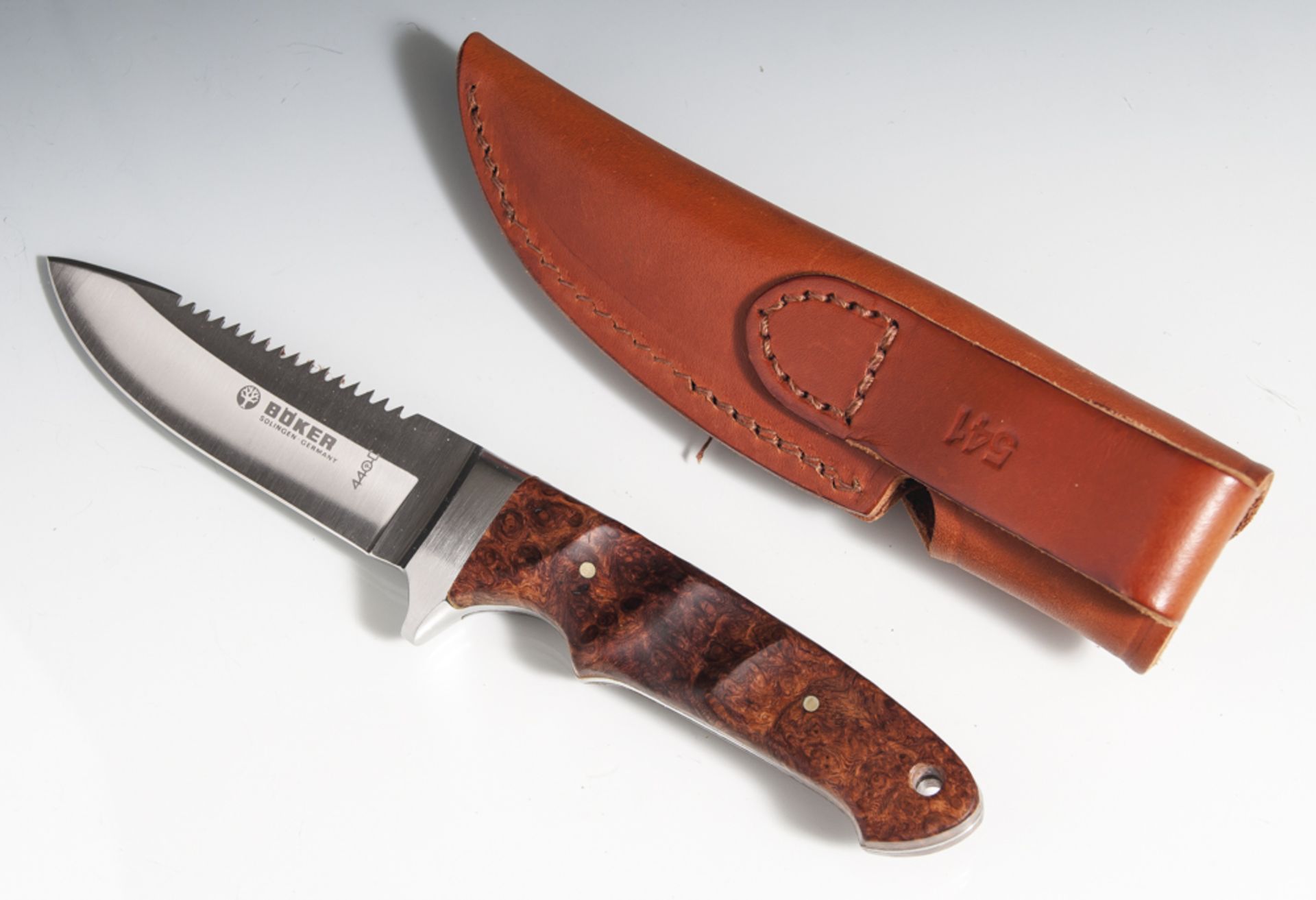 Messer, Böker, Tree Brand Classic, Nr. 120542-AM, in org. Schachtel. L. ca. 22 cm.