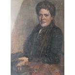 Noether, Ernst Benedikt (geb. 1864), Portrait der Sophie Bettelhäuser, Pastell/Kreide, rs.bez. "