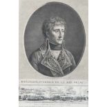 Pierre Audouin (1768-1822), "Bonaparte 1. Consul de la Rèp. Franc.", Kupferstich. Ca. 35 x24 cm,