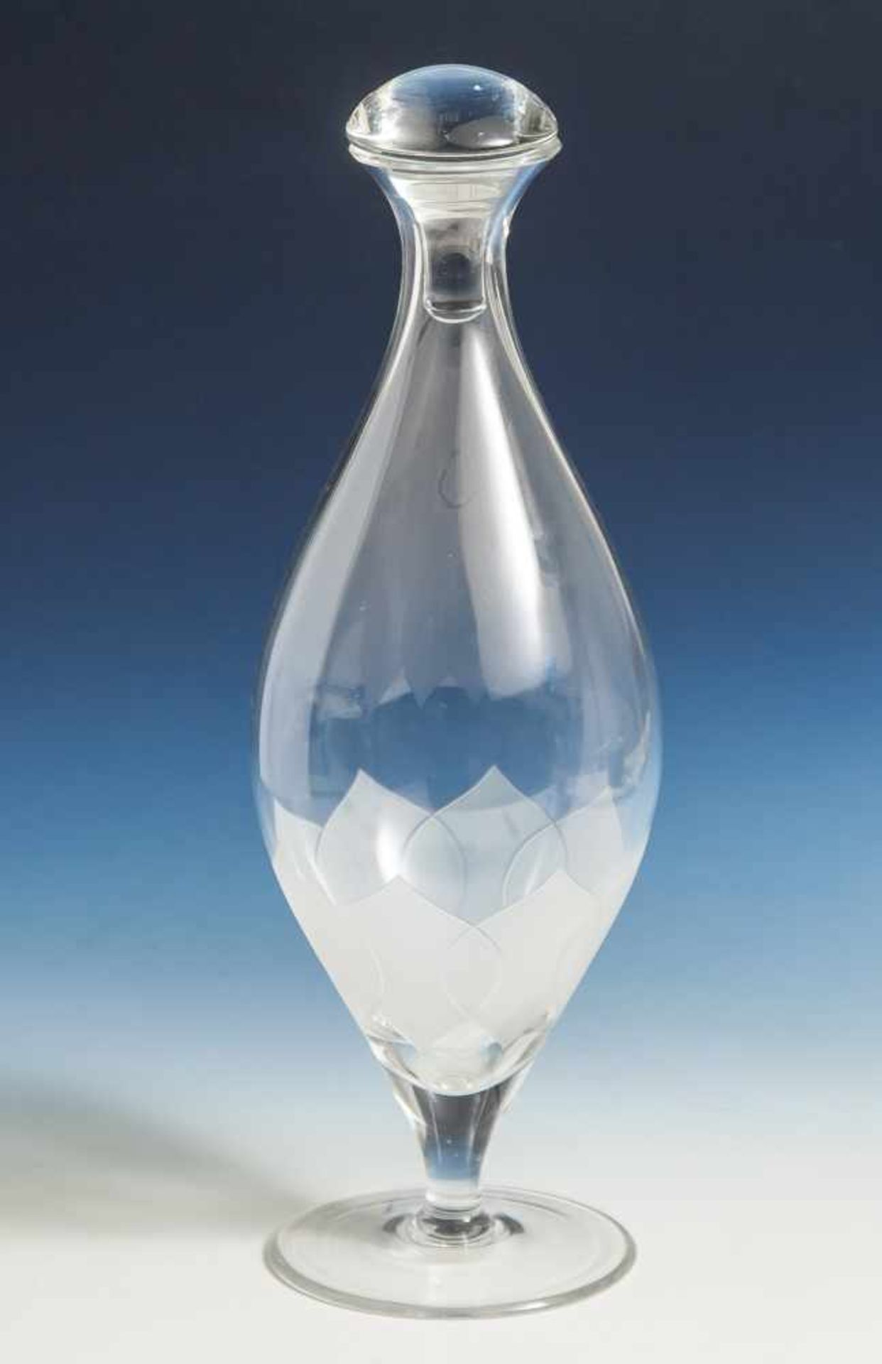 Glasservice Rosenthal, 34-teilig, Dekor "Lotus", bestehend aus: 1 Karaffe mit Stöpsel (H.ca. 32 cm), - Image 2 of 2