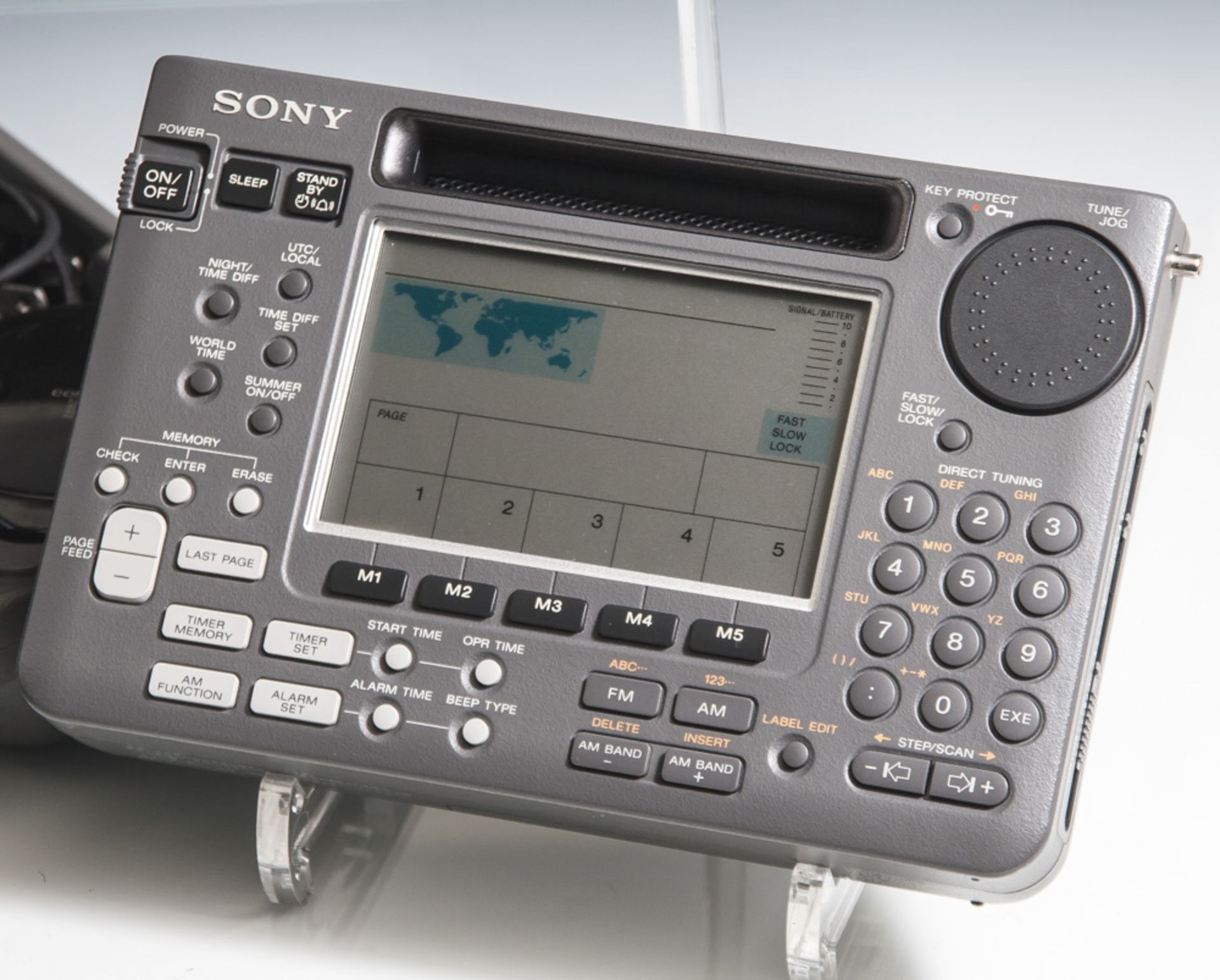 Sony ICF-SW55 Stereo PLL synthesized Receiver, neuwertig, mit Zubehör, in org. Koffer. - Bild 2 aus 2