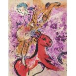 Chagall, Marc (1887-1985), "L'Écuyère au Cheval Rouge", Kunstreiterin auf rotem Pferd,