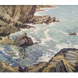 Schofield, Walter Elmer (1867-1944), "Coast of Cornwall", Öl/Lw, li. u. sign., rs. bez.Ca. 64 x 72