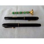 2 Fountain Pens and Jewelled Biro