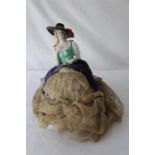 Porcelain Half Doll Pincushion